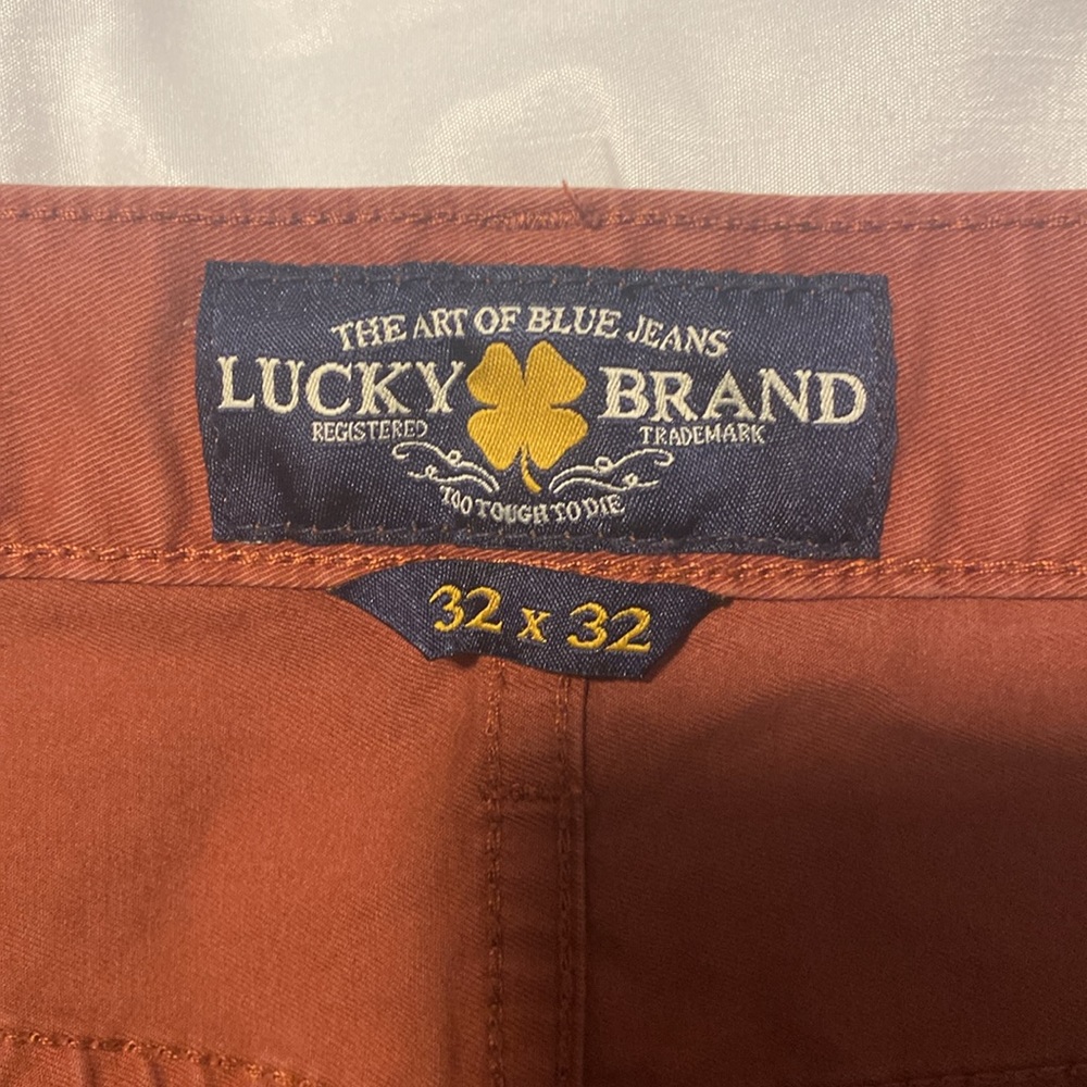 Men’s lucky brand rust red pants - Picture 5 of 5